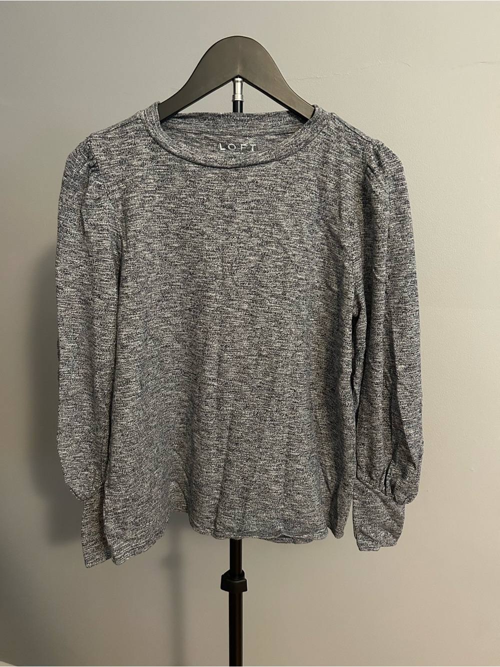 LOFT Blue Long Sleeve Knit Top